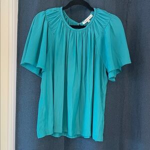 Rose & Olive Turquoise Blouse